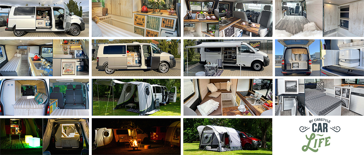 Collage Carstyle Campingfahrzeuge